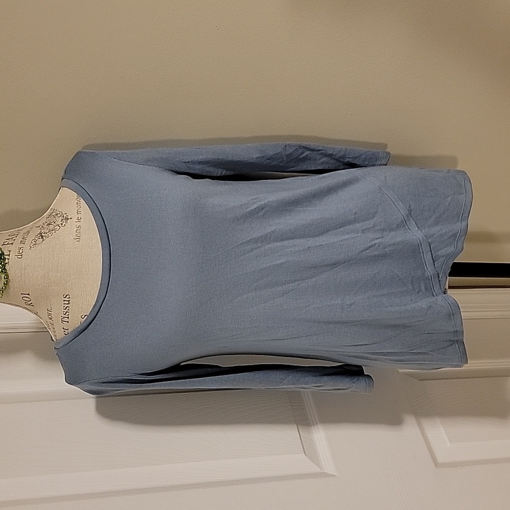 Loft women's oversized blue knit shirt Size Small